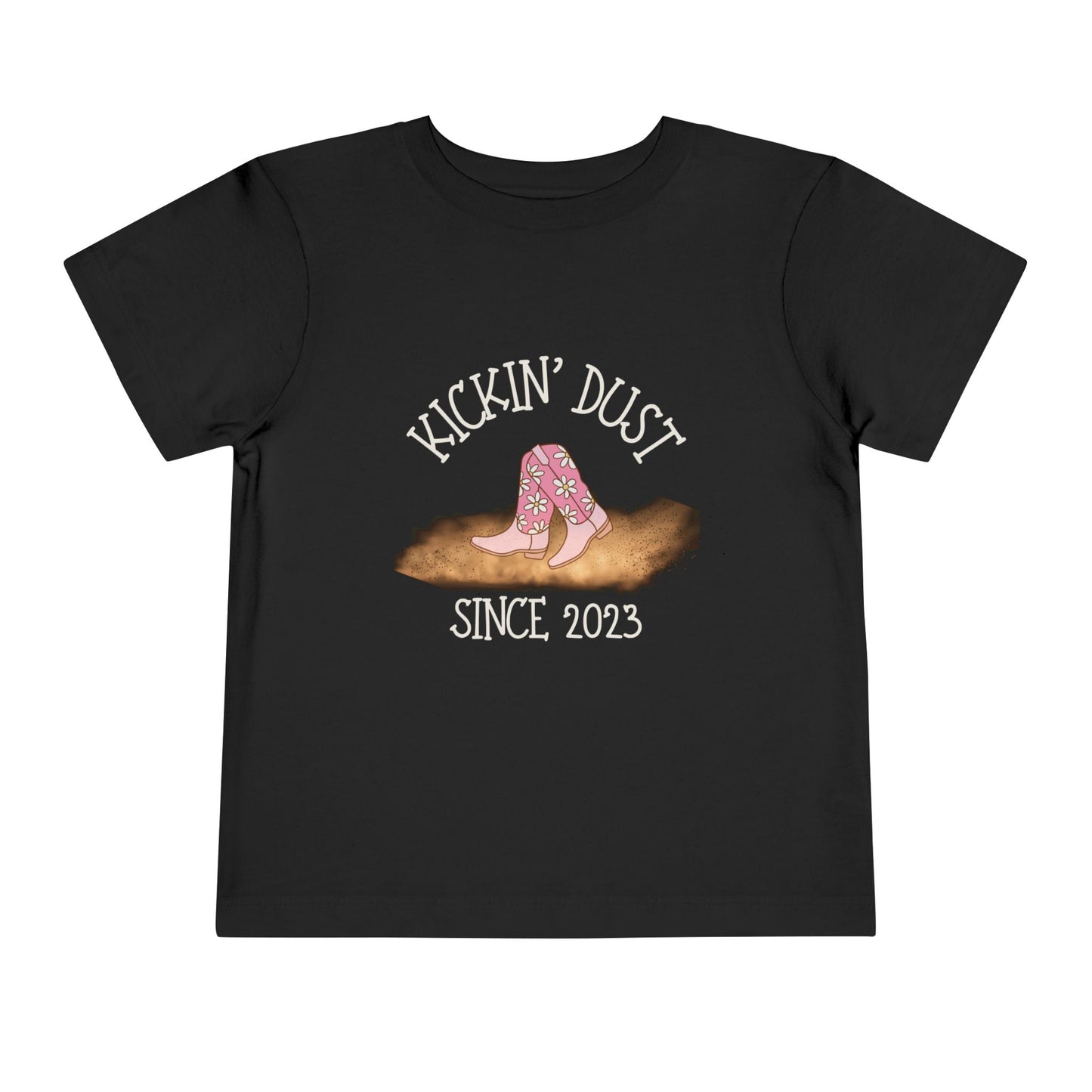 Kickin' Dust Toddler Tee | Cute Country Style Shirt for Kids, Gift for Little Cowboys, Birthday Outfit, Western Apparel, Fun Summer Tee