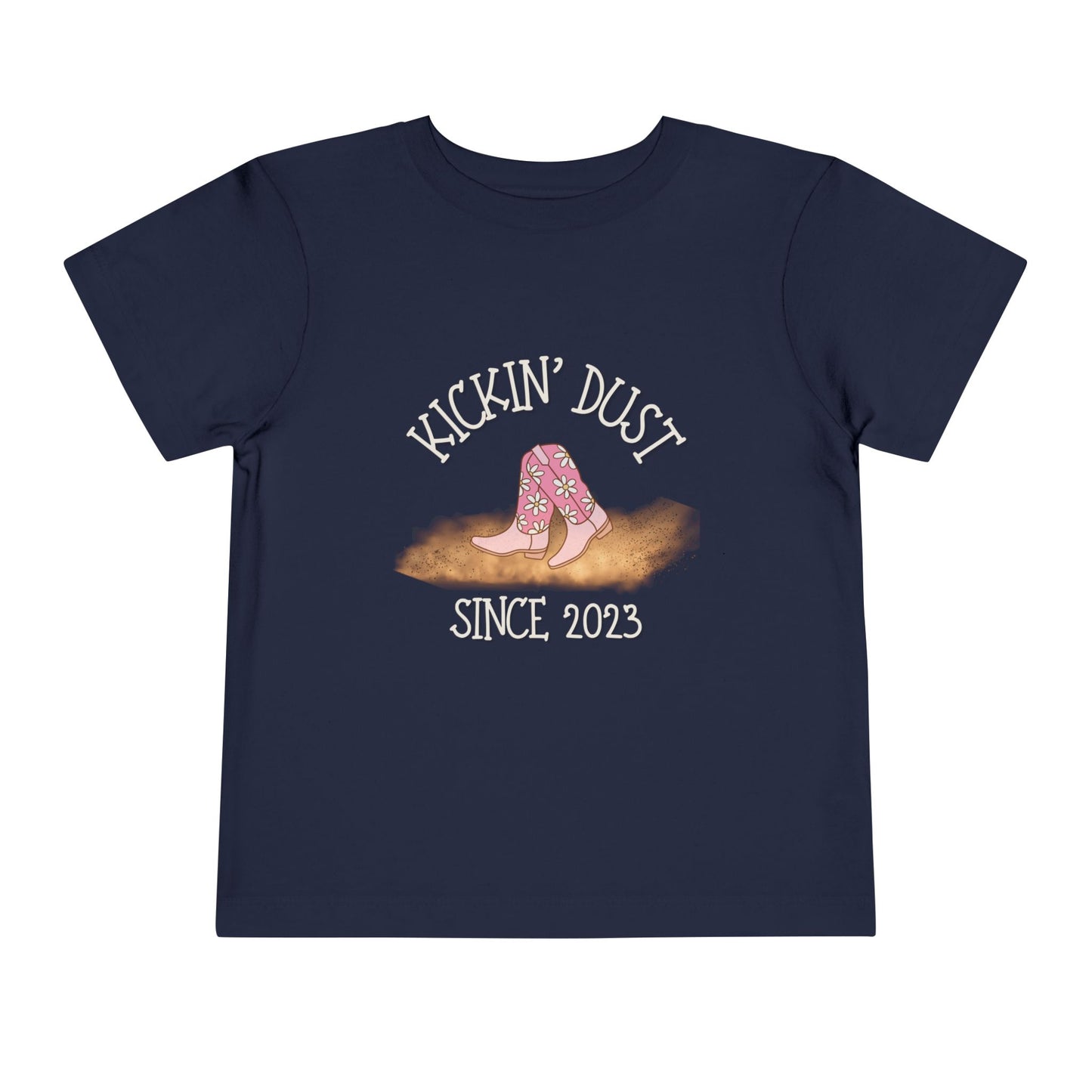 Kickin' Dust Toddler Tee | Cute Country Style Shirt for Kids, Gift for Little Cowboys, Birthday Outfit, Western Apparel, Fun Summer Tee