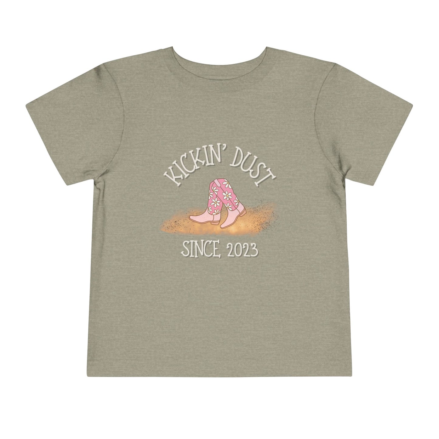 Kickin' Dust Toddler Tee | Cute Country Style Shirt for Kids, Gift for Little Cowboys, Birthday Outfit, Western Apparel, Fun Summer Tee