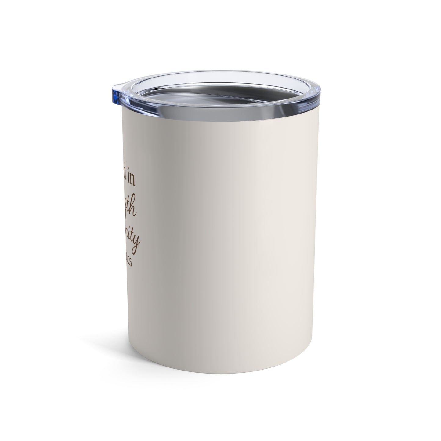 Proverbs 31:25 10oz Stainless Steel Tumbler – BPA-Free, Double-Wall Insulated Christian Coffee Cup, Faith-Based Gift for Women, Durable Travel Mug