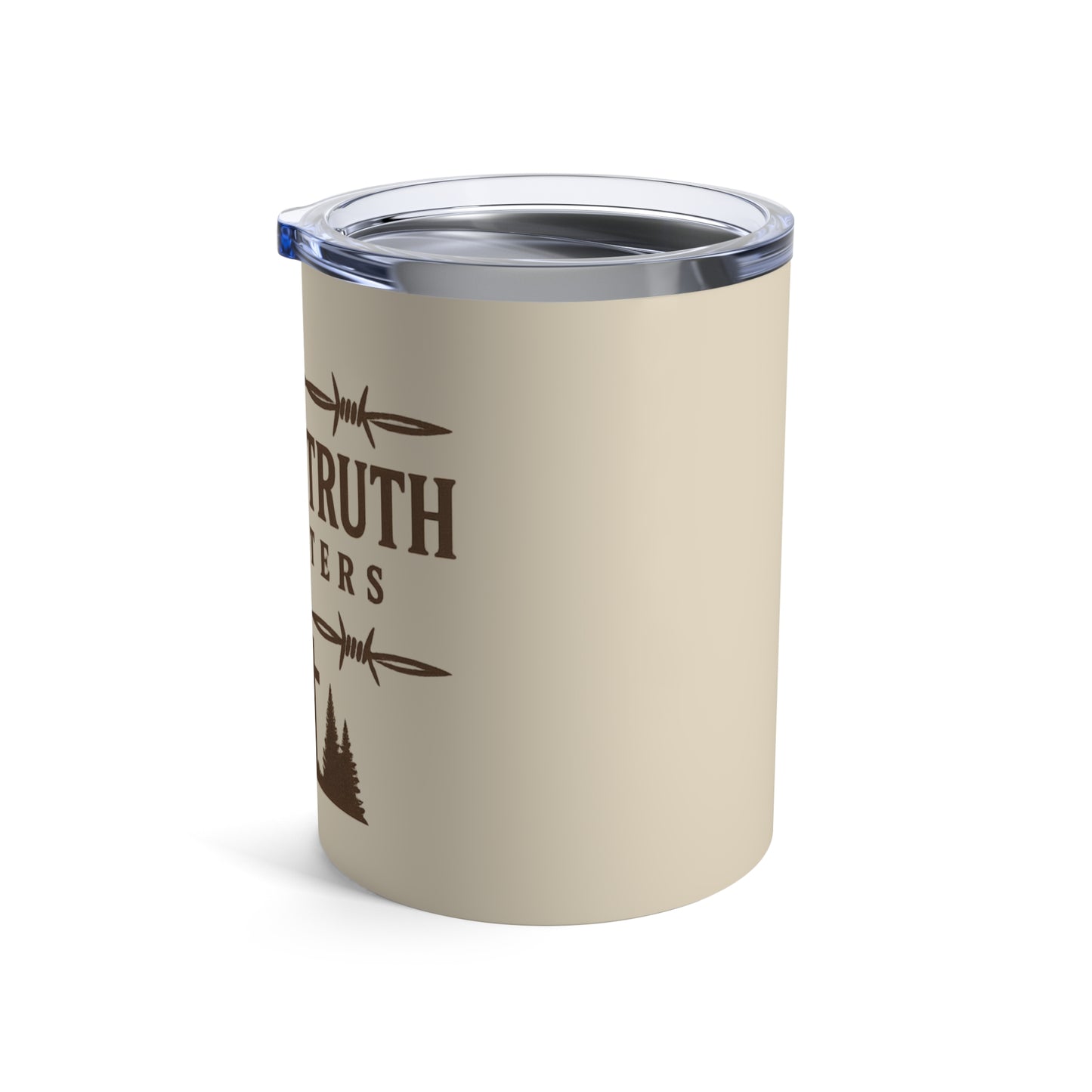 Rugged Truth Outfitters Logo 10oz Stainless Steel Tumbler – BPA-Free Insulated Coffee Cup for Hot & Cold Drinks, Durable & Dishwasher Safe