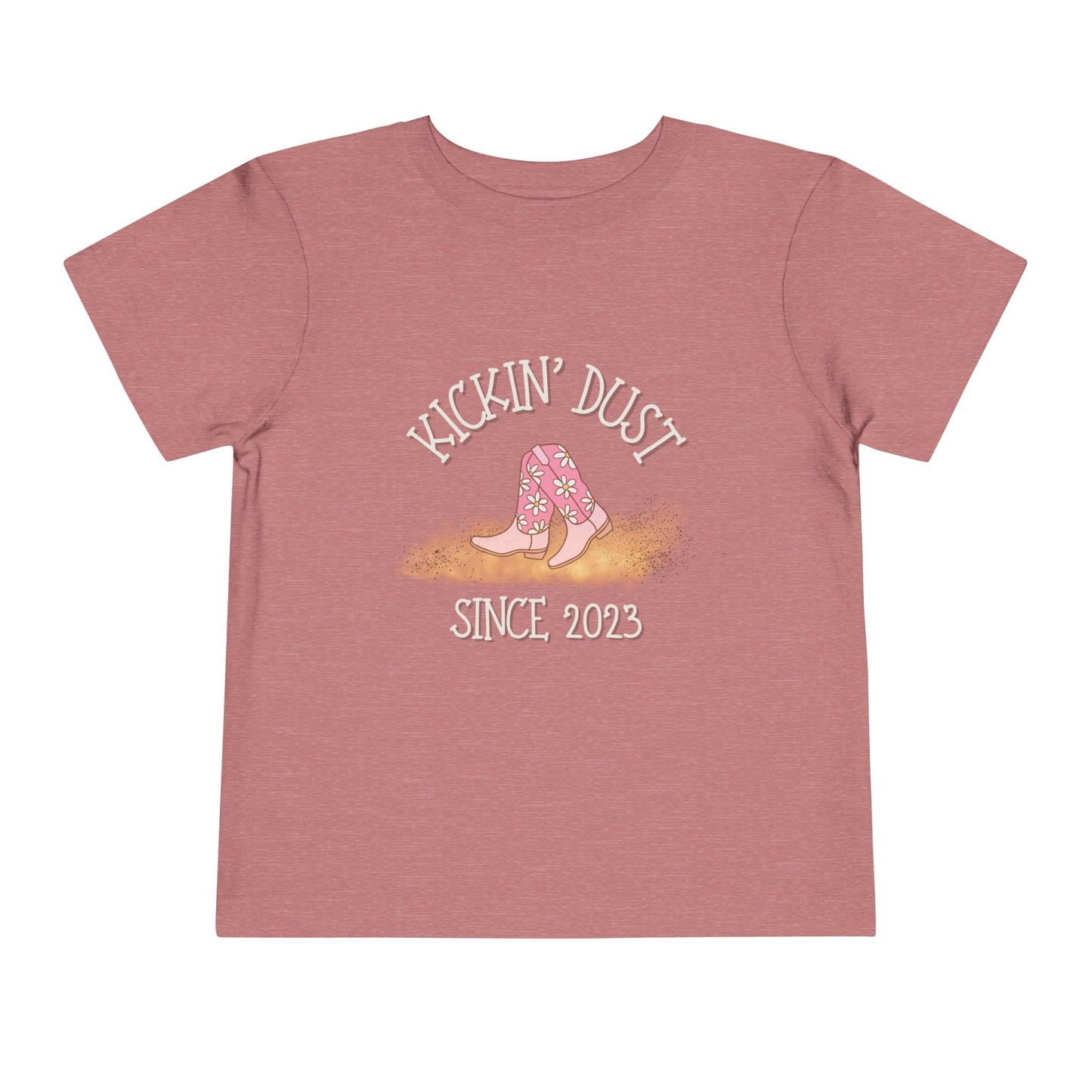 Kickin' Dust Toddler Tee | Cute Country Style Shirt for Kids, Gift for Little Cowboys, Birthday Outfit, Western Apparel, Fun Summer Tee
