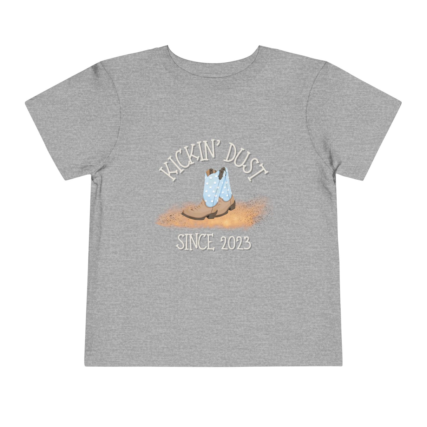 Kickin’ Dust Since (Birth Year) Personalized Toddler Boy Rodeo T-Shirt – Custom Western Shirt (2T–5T)