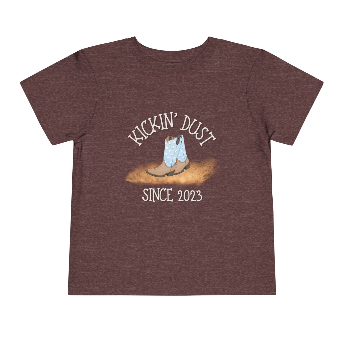 Kickin’ Dust Since (Birth Year) Personalized Toddler Boy Rodeo T-Shirt – Custom Western Shirt (2T–5T)