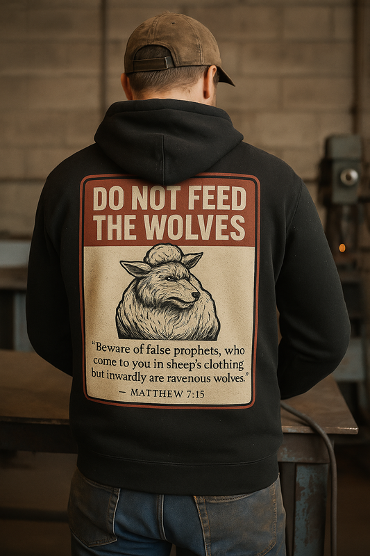 Don’t Feed the Wolves Christian Hoodie – Rugged Truth Outfitters Faith-Based Streetwear