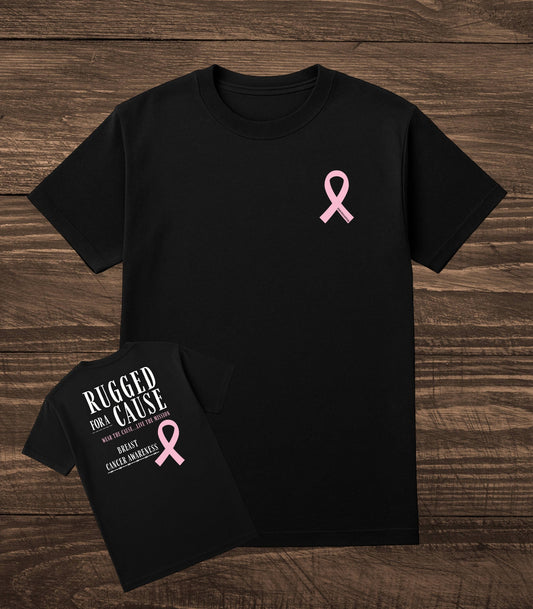 Rugged for a Cause Breast Cancer Awareness Tee | 10% Donated