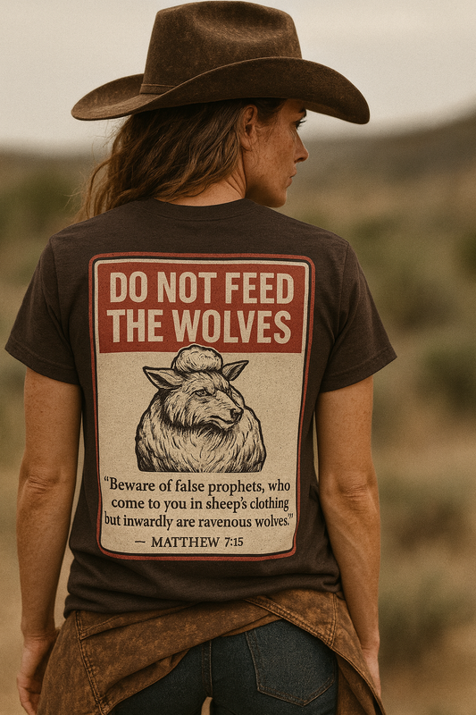Don’t Feed the Wolves Tee Gildan G200 Ultra Cotton 6 oz. Western Graphic T-Shirt